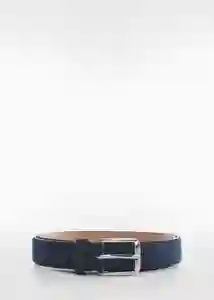 Cinturón Suede Navy Talla 90 Hombre Mango