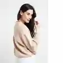  Saco Tejido Ayana Beige Goma Medio Talla S Naf-Naf 