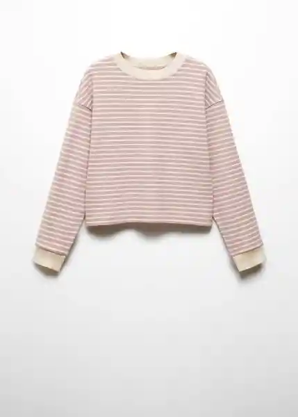 Sudadera Rose Rosa Pastel Talla L Mujer Mango