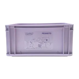 Organizador Grande Apilable Sin Tapa Serie Snoopy Purpura Miniso