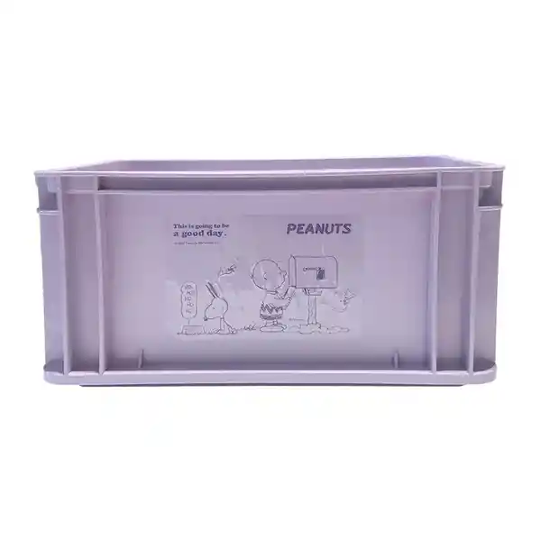 Organizador Grande Apilable Sin Tapa Serie Snoopy Purpura Miniso