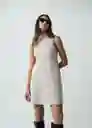 Vestido Mujer Crudo Ballueca Claro Talla S 572G070 Naf Naf