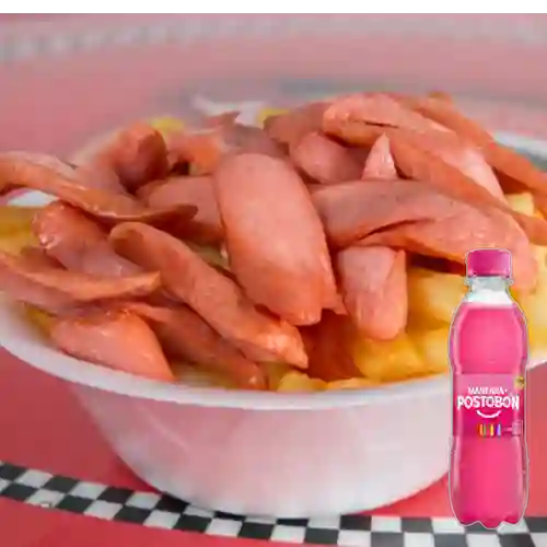 Combo Salchipapas + Manzana