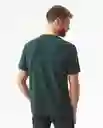 Camiseta Horizontal Verde Galloway Ultraoscuro L Chevignon