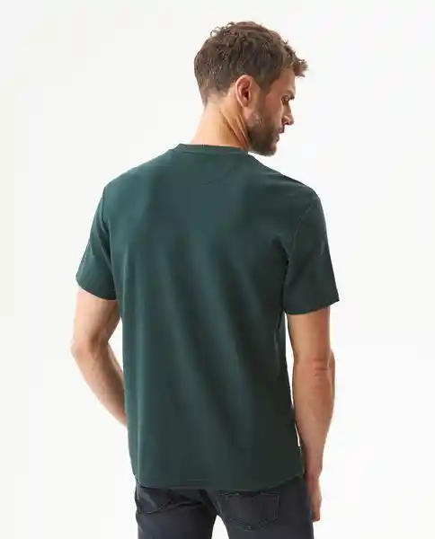 Camiseta Horizontal Verde Galloway Ultraoscuro L Chevignon