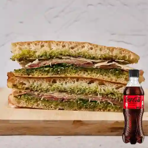 Combo Sándwich Piacere Di Pesto +Cocacola S/az 400ml