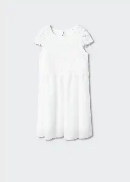 Vestido Libra Offwhite Talla 14 Niñas Mango