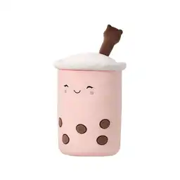 Miniso Peluche de Little Bear Milk Tea Con Rosa Beverage Series