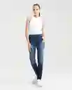 Jean High Rise Cosmo Azul Dark Ultra Oscuro Talla 10 Chevignon