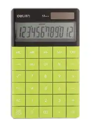 Deli Calculadora Touch 12 Dígitos Verde E1589V