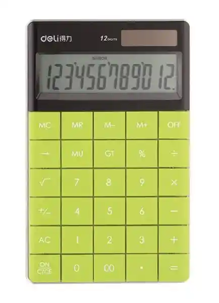 Deli Calculadora Touch 12 Dígitos Verde E1589V