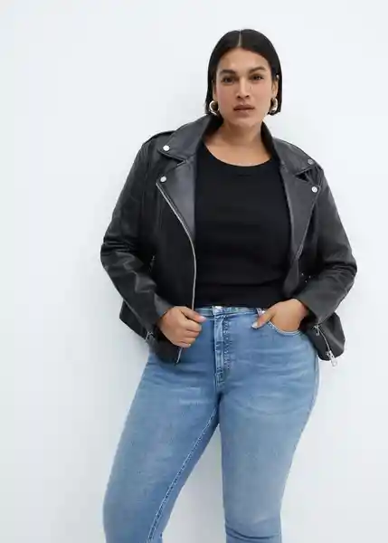 Pantalón Jean Isa Tejano Medio Talla 44 Mujer Mango