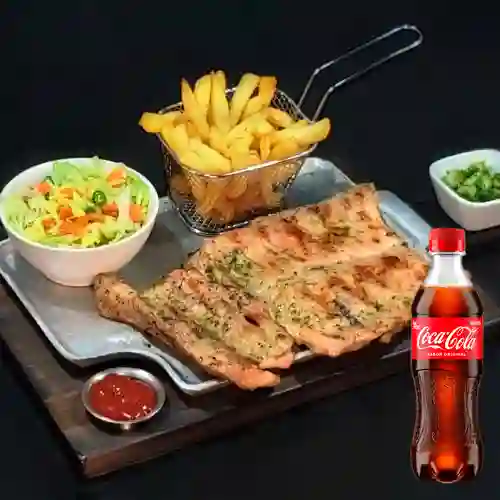 Combo Lomito de Cerdo 300 Gr. + Cocacola Orig 400ml