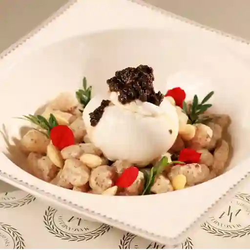 Pasta tartufo e burrata