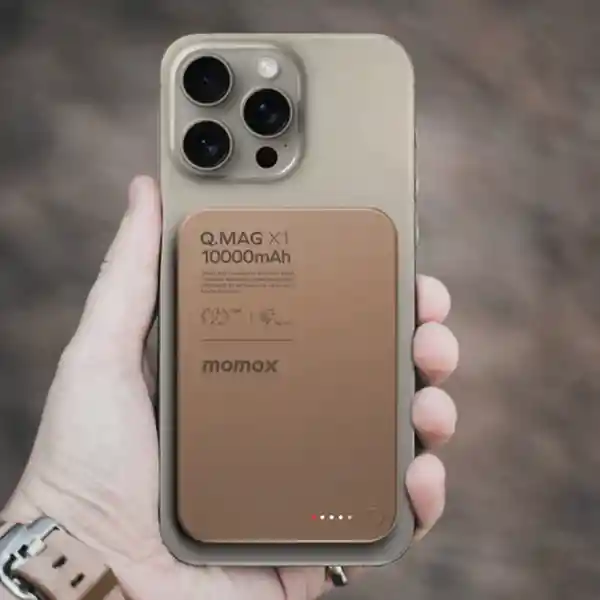 Momax Batería Magnética Delgada 10000mah Cobre