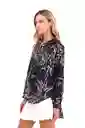 Camisa Boyfriend Haven Palmeras Negro XS Mercedes Campuzano