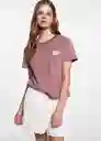 Camiseta Patchy Rosa Pastel Talla 18 Teen Niñas Mango