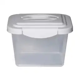 Krea Caja Organizadora Transparent Tapa Blanca 2C 4.5 L