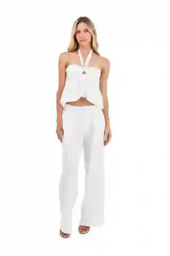 Pantalón Buena Mar-Marfil XS Mercedes Campuzano