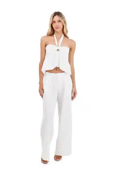 Pantalón Buena Mar-Marfil XS Mercedes Campuzano