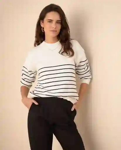Suéter Tejido Crudo Novia Claro Talla L 661G200 Esprit