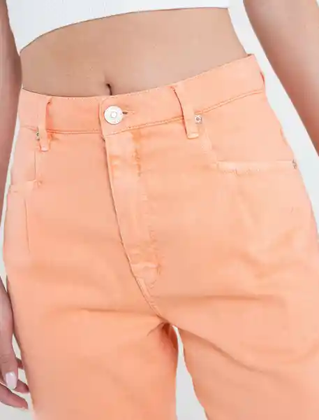 Pantalón Pepom Mujer Rosa Salmón Claro Talla 6 Naf Naf