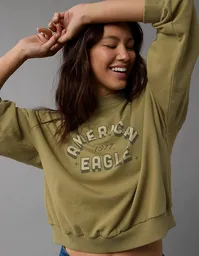 Buzo Mujer Verde Talla Small American Eagle 25322165