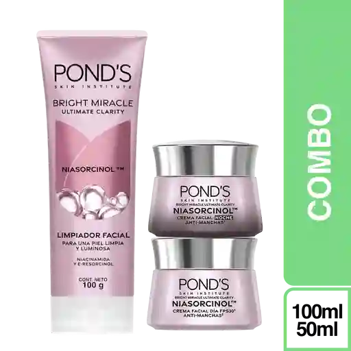 Combo Regalo Pond's Antimanchas Día + Noche + Sérum + Limpiador