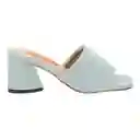 Sandalias Tacón Hook Azul Claro Talla 34