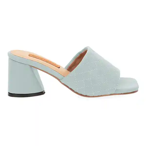 Sandalias Tacón Hook Azul Claro Talla 34