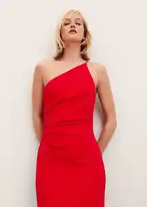 Vestido Milano Rojo Talla M Mujer Mango