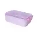 Contenedor Para Alimentos de Serie Mis Pastelitos Morado Miniso