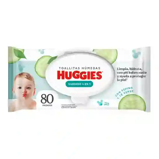 Toallas Húmedas Huggies Cuidado 4 en 1 80 Und