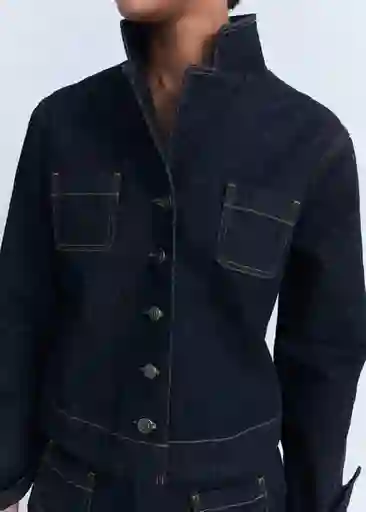 Chaqueta Livia Tejano Soft Talla L Mujer Mango