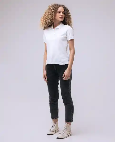  Camiseta Polo Mujer Blanco Talla Xl 600D007 AMERICANINO 