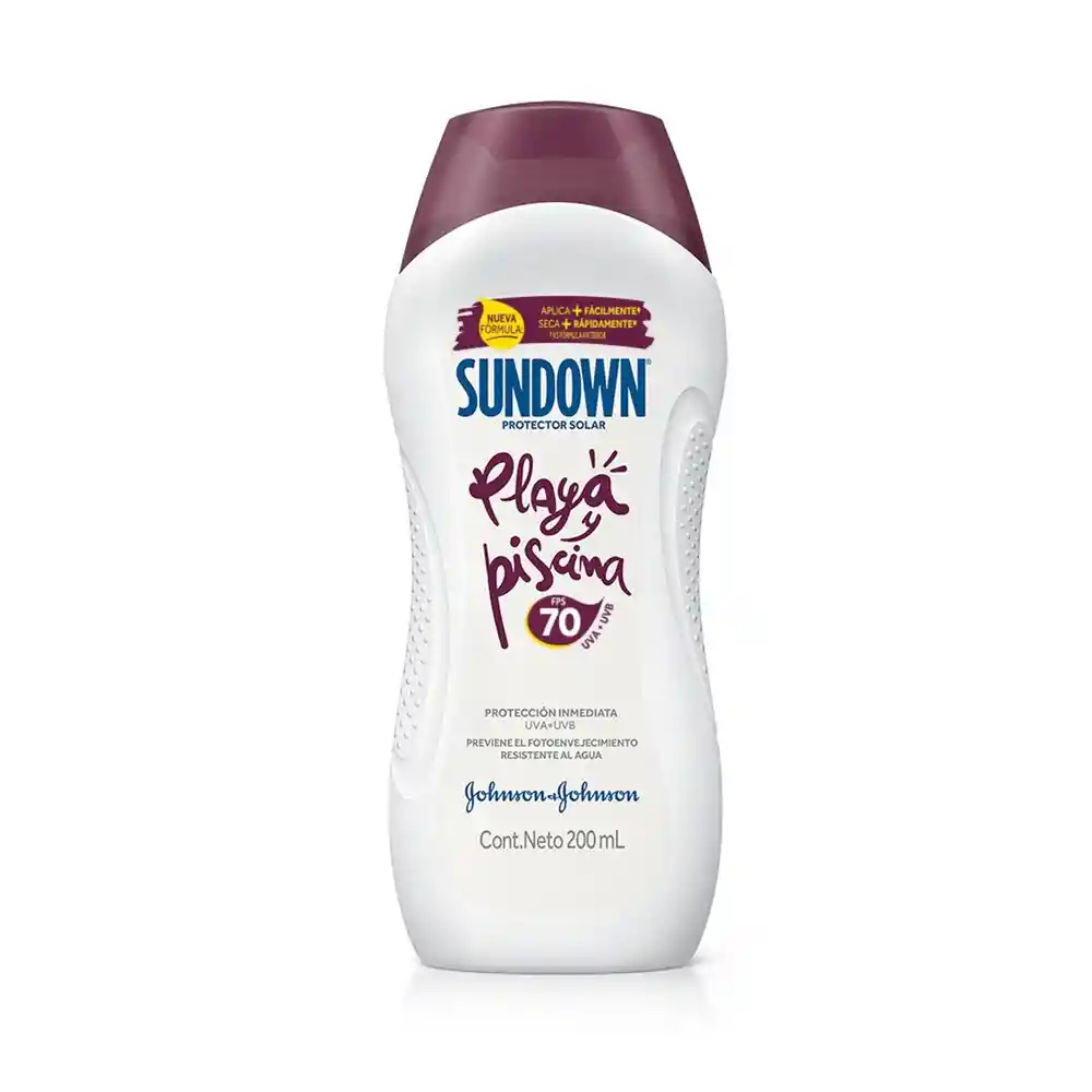 Sundown Protector Solar Playa y Piscina FPS 70