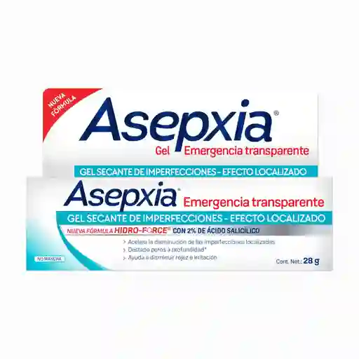 Asepxia Gel Secante de Imperfecciones Emergencia Transparente