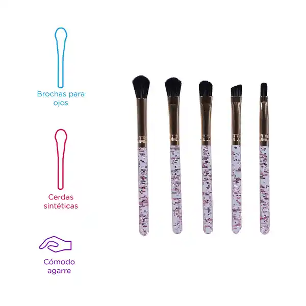 Set Brocha Para Sombras de Ojos Sparkling Star Series Miniso