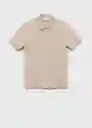 Camiseta Polo Rea Crudo Talla XL Hombre Mango