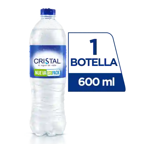 Agua Cristal sin Gas 600 ml