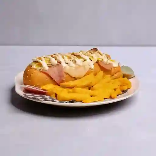 Perro Italiano + Papitas