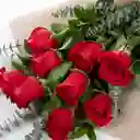 Bouquet 9 Rosas Rojas