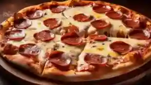 Pizza Salami Con Queso