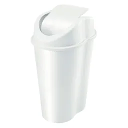 Rimax Papelera Style Tapa Vaivén Blanco 25 L