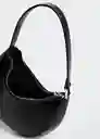 Bolso M Round Negro Talla 99 Mujer Mango