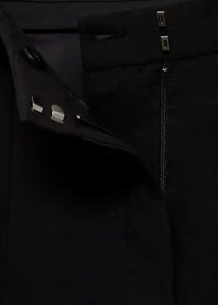 Bermuda Argelia Negro Talla 40 Mujer Mango