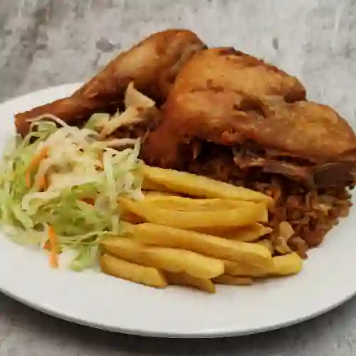 Menu 2 Arroz Frito Pierna Pernil