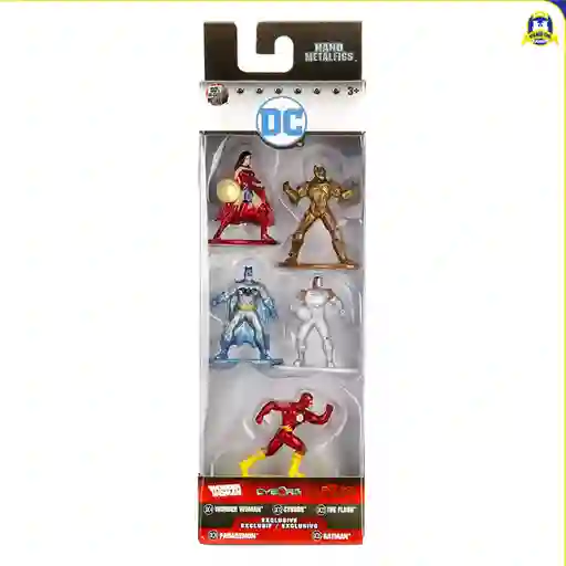 DC Comic S Pack De Figuras Nano Metalfigs