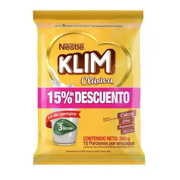 Klim Leche en Polvo Fortificada