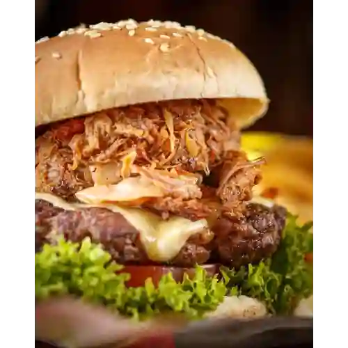 Hamburguesa Pork 160 G más Bebida